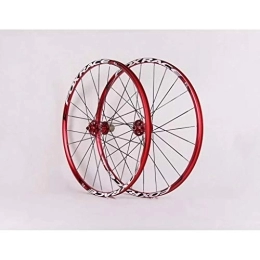 WRNM Spares Bicycle Wheelset Mountain Bike Wheelset, 26 Double Wall MTB Rim Quick Release V-Brake Cycling Wheels Hybrid 24 Hole Disc 8 9 10 Speed 135mm (Color : B, Size : 26inch)