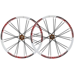 CTRIS Mountain Bike Wheel Bicycle Wheelset Mountain Bike Wheelset 26 MTB Double Walled Alloy Rim Disc Brake Bicycle Wheels 24H QR 8-10 Speed Sealed Bearing Cassette Hubs (Color : C)