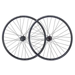 ZYHDDYJ Mountain Bike Wheel Bicycle Wheelset MTB Bicycle Wheel Mountain Bike Wheelset 26 27.5 29 Inch Disc Brake 32H 120 Sounds Quick Release Barrel Shaft For 8 9 10 11 Speed Freewheel ( Color : Black hub , Size : 29 inch )