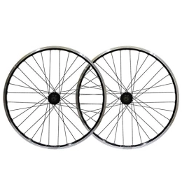 CTRIS Mountain Bike Wheel Bicycle Wheelset MTB Bike Wheel 26 Inch Bicycle Wheelset Double Wall Alloy Rim Mountain Disc / V-Brake Quick Release 7 8 9 Speed 32 Holes (Color : D)