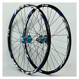 DYB Spares Bike Rim 26 / 27.5 / 29in Mountain Bike Wheelset Bicycle Wheel Double Walled Aluminum Alloy MTB Rim QR Disc Brake 32H 7-11 Speed Cassette Quick Release Axles Bicycle Accessory