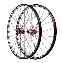 DYB Mountain Bike Wheel Bike Rim 26 27.5inch MTB Front And Rear Wheel Disc Brake Mountain Bike Wheelset Quick Release Double Wall 7 8 9 10 11 12 Speed 24 Holes Quick Release Axles Bicycle Accessory