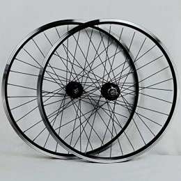 JIE KE Spares Bike Rim 26 Inch Mountain Bike Wheel Set QR Double Wall Rim Cycling Bicycle Wheelset Disc / V Brake Hub For 7-11 Speed Cassette Front 2 Rear 4 Palin Quick Release Axles Bicycle Accessory ( Size : 17 )