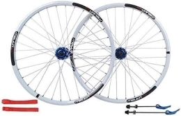  Mountain Bike Wheel Bike Wheel Bicycle Wheel Set Bicycle wheelset 26 inch Double-Walled Aluminum Alloy Bicycle Wheels disc Brake Mountain Bike Wheel Set Quick Release American Valve 7 / 8 / 9 / 10 Speed (Color : Red) (White)