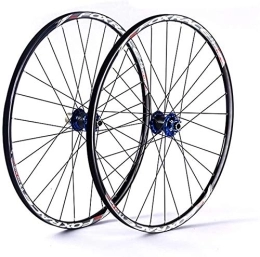  Mountain Bike Wheel Bike Wheel Bicycle Wheel Set Mountain Bicycle Wheelset 26In Aluminum Alloy MTB Cycling Wheels Double Wall Rims Disc Brake Sealed Bearings Fast Release 24H 7 / 8 / 9 / 10 / 11 Speed (Color : 26in) (27.5in)