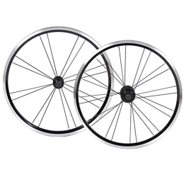 Bnineteenteam Mountain Bike Wheel Bike Wheel Set, Portable Aluminium Alloy Front 2 Rear 4 Bearing V Brake Wheelset 20in Mountain Bike Folding Bicycle