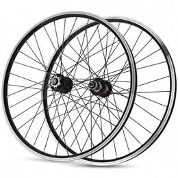 AWJ Mountain Bike Wheel Bike Wheels MTB Bicycle Wheelset 26 in Mountain Bike Wheel Double Layer Alloy Disc / V-Brake-Universal Cycling Rim QR Sealed Bearing 7-11 Speed Cassette Hub