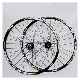 CHICTI Mountain Bike Wheel Bike Wheelset 26 27.5 29in Cycling Mountain Disc Brake Wheel Set Quick Release Front 2 Rear 4 Palin Bearing 32H 7 / 8 / 9 / 10 / 11 Speed (Color : A, Size : 27.5in)