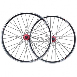 HWL Spares Bike Wheelset Cycling Wheels 26", Double Wall Quick Release Hybrid MTB Rim Disc / V-Brake Cycling Hub 32 Hole 8 9 10 11 Speed