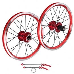 CHICIRIS Spares CHICIRIS 26" Alloy Mountain Disc Double Wall, Mountain Bike Wheelset 16in 305 Disc Brake 11 Speed 6 Nail Bearing Compatible for V brake(Red)