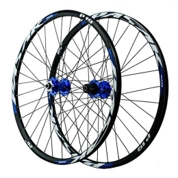 CHICTI Mountain Bike Wheel CHICTI 26 / 27.5 / 29 Inch Cycling Wheelsets, Double Wall MTB Rim Aluminum Alloy 32 Holes Disc Brake 12 Speed Flywheel Outdoor (Color : Blue, Size : 27.5in)