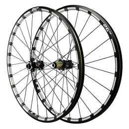 CHICTI Mountain Bike Wheel CHICTI 26 Inch Cycling Wheels, Aluminum Alloy 24 Holes Straight Pull 4 Bearing Disc Brake Wheel Mountain Bike Cycling Wheelsets Outdoor (Size : 26in)