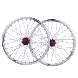 CHICTI Spares CHICTI 26inch Bike Wheelset Aluminum Alloy MTB Cycling Wheels V-Brake Disc Rim Brake Sealed Bearings 11 Speed Hybrid Bike Touring Outdoor (Color : White)