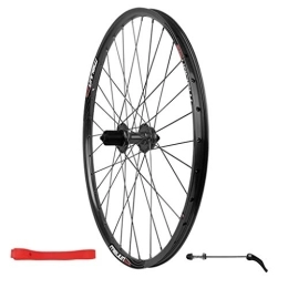 CHICTI Mountain Bike Wheel CHICTI 26inch Mountain Bike Rear Wheel, Double Wall MTB Rim Quick Release V-Brake Hybrid / Mountain Bike 32 Hole Disc 7 8 9 10 Speed Outdoor (Color : Black)