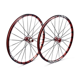 CHICTI Mountain Bike Wheel CHICTI 27.5inch Road Bike Wheelset, Double Wall Quick Release Disc / V-Brake MTB Rim Sealed Bearings Hub Outdoor (Color : B, Size : 27.5inch)