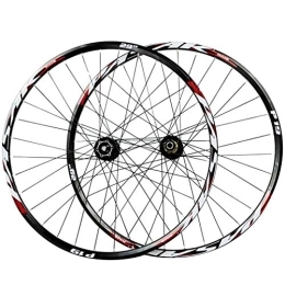 CHICTI Mountain Bike Wheel CHICTI 29-inch Bicycle Wheels, Double Wall MTB Rim Aluminum Alloy Disc Brakes Quick Release 7-11 Speed Flywheel Cycling Wheels Outdoor (Color : Red, Size : 29in)