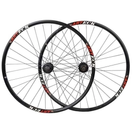 CHICTI Mountain Bike Wheel CHICTI 29inch Bicycle Wheelset, Double Wall MTB Rim Quick Release V-Brake Hybrid / Mountain Bike Hole Disc 7 8 9 10 Speed 27.5 Outdoor (Size : 27.5inch)