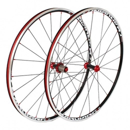 CHICTI Mountain Bike Wheel CHICTI 700C Mountain Bike Wheelset， Disc Rim Brake Freewheel Bearing Hub 7, 8, 9, 10 Spedd Cassette Type (FRONT + REAR) Outdoor (Color : A)