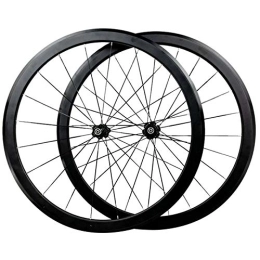 CHICTI Mountain Bike Wheel CHICTI Cycling Wheels 700c, Bicycle Wheelset 24 Holes Super Light Bearing V Brake 7-12 Shift Wheel Double Wall MTB Rim Outdoor (Color : Black)