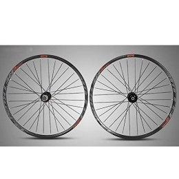 CHUDAN Spares CHUDAN 29 Inch Mountain Bike Wheelset, Double Wall Wheel Rims Aluminum Alloy MTB Rim Fast Release Disc Brake Hybrid 32-Hole Palin Bearing 8 9 10-11 Speed, 27.5in