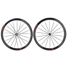 CHUDAN Mountain Bike Wheel CHUDAN 700C Bicycle Wheelset Ultralight Double Walled Aluminum Alloy Bike Rims 40Mm High Rear Wheel Front Wheel 4 Palin Fast Release BMX Road Cycling Wheelset 8 9 10 11 Speed, Red