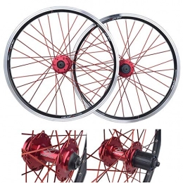 CHUDAN Mountain Bike Wheel CHUDAN Mountain Bike Bicycle Wheelset, 20 Inch Double Walled Aluminum Alloy MTB Cassette Hub V-Brake Wheel Rims (Front + Rear) Fast Release 32 Hole Disc 7 / 8 / 9 / 10 Speed