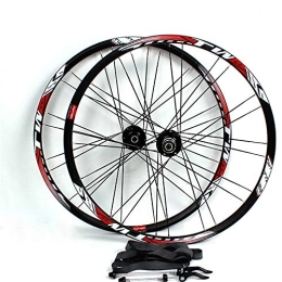 CHUDAN Spares CHUDAN Mountain Bike Wheels, 27.5 Inch Bicycle Wheelset Rear / Front Double-Walled Aluminum Alloy MTB Rim Quick Release Disc Brake Palin Bearing 32 Holes 8 9 10 Speed