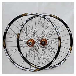 CHUDAN Mountain Bike Wheel CHUDAN Mountain Bike Wheelset, 29 / 26 / 27.5 Inch Bicycle Wheel (Front + Rear) Double Walled Aluminum Alloy MTB Rim Fast Release Disc Brake 32H 7-11 Speed Cassette, B, 27.5in