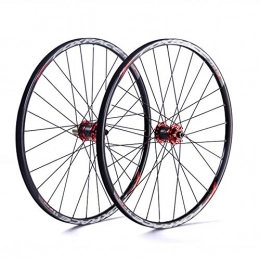 CHUDAN Mountain Bike Wheel CHUDAN MTB Bicycle Wheelset, 26 / 27.5"Ultralight Double Walled Alloy Rim 24H Cycling Wheel Mountain Bike Wheels V-Brake Disc Rim Brake Fast Release for 7 / 8 / 9 / 10 / 11 Speed Sealed Bearings, 26in