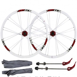 CHUDAN Mountain Bike Wheel CHUDAN MTB Bicycle Wheelset, 26 Inch Bike Wheels Double-Walled Ultralight Aluminum Alloy Disc Brake Quick Release Mountain Bike Rear Wheel Front Wheel 7 8 9 10 Speed 24H, C