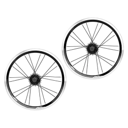 Crisist Spares Crisist Bike Rim Brake Wheelset, Disc Brake Wheelset Front 2 Rear 4 Bearing Sturdy V Brake 5 Speed for Mountain Road Bike(black)