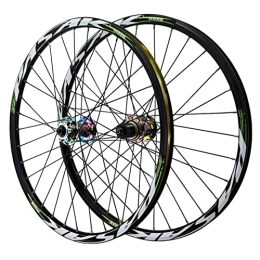 CTRIS Spares CTRIS Bicycle Wheelset 24 Inch Mountain Bike Wheelset 8 / 9 / 10 / 11 / 12 Speed Double Wall Alloy Wheelset - Bicycle MTB Front & Rear Wheels Disc Brake Quick Release MTB Wheelset