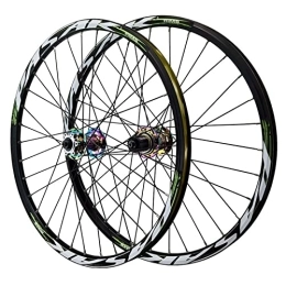CTRIS Spares CTRIS Bicycle Wheelset 24 Inch MTB Rim Mountain Bike Wheelset HG Disc Brakes Quick Release 32H Front 2 Rear 4 Bearings Bicycle Wheels 8 9 10 11 12 Speed Cassette 1886g (Size : 24inch)