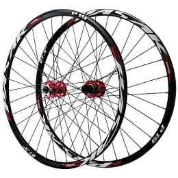 CTRIS Mountain Bike Wheel CTRIS Bicycle Wheelset 26 27.5 29 Inch Bicycle Wheelset Mountain Bike Wheels Double Wall Rims MTB Wheelset Front Back Wheels Quick Release 32H Hub Fit 7 8 9 10 11 12 Speed Cassette