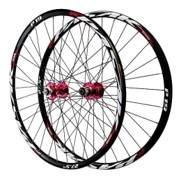 CTRIS Spares CTRIS Bicycle Wheelset 26 27.5 29 Inch MTB Bike Wheelset Quick Release Disc Brake Mountain Bicycle Wheelset, Aluminum Alloy Rim 32H Front Rear Wheels Fit 7-11 Speed Cassette