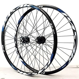 CTRIS Spares CTRIS Bicycle Wheelset 26 / 27.5 / 29 Inch MTB Wheelset, Disc Brake Mountain Bike Wheelset, Aluminum Alloy Rim 32H Quick Release Bicycle Front Rear Wheels, Fit 7-11 Speed Cassette (Size : 27.5inch)