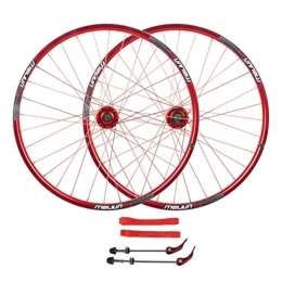 CTRIS Mountain Bike Wheel CTRIS Bicycle Wheelset 26'' Cycling Wheels, Aluminum Alloy Double Wall MTB Rim Disc Brake 7 / 8 / 9 / 10 Speed Cassette Flywheel (Size : 26in)
