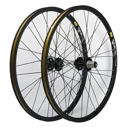 CTRIS Mountain Bike Wheel CTRIS Bicycle Wheelset 26" Mountain Bicycle Wheels Bike Wheelset MTB Wheels Front 2 Rear 4 Bearing Quick Release Disc Brakes 28H Low-Resistant High Strength Alloy Wheelset