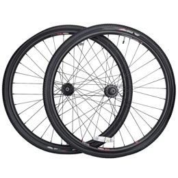 CTRIS Mountain Bike Wheel CTRIS Bicycle Wheelset 700 X 38C Mountain Bike MTB Bicycle Hubs & Tires Wheelset Disc Brake Wheel Set QR Quick Release Front Rear Wheels Compatible With 8 9 10 11 Speed