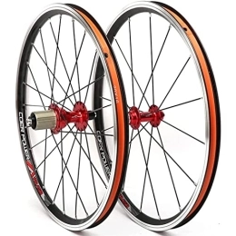 CTRIS Mountain Bike Wheel CTRIS Bicycle Wheelset Bicycle Mountain Bike 20'' 406 Double Wall Rims MTB Wheelset With Compatible With 7 / 8 / 9 / 10 / 11 Speed Cassette Freewheel Front Back Wheels