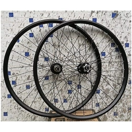cvhtroe Mountain Bike Wheel cvhtroe 26 Inch MTB Bicycle Wheelset, Double Wall Aluminum Alloy Disc Brake 10 Speed Sealed Bearings Hub MTB Rim Cycling Wheels