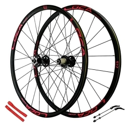 cvhtroe Spares cvhtroe 26 Inch MTB Wheelset Double Walled Aluminum Alloy, 27.5" Bike Mountain Disc Brake 24H Rim for 7-11 Speed