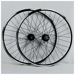 cvhtroe Mountain Bike Wheel cvhtroe Bicycle Wheelset 26 Inch Double Wall Aluminum Alloy Hybrid / Mountain Rim Disc / V-Brake MTB Cycling Wheels for 7-11speed