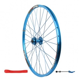 QHY Spares Cycling Bicycle Front Wheels For 26" Mountain Bike Double Wall Alloy Rim Quick Release Disc Brake 951g 32 Hole (Color : Blue)