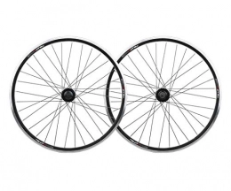 QHY Spares Cycling MTB Bicycle Wheel Mountain Bike Wheel Set 20 26 Inch Quick Release Disc V- Brake (Color : Black, Size : 20in rear wheel)