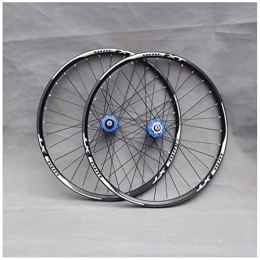 QHY Spares Cycling MTB Bicycle Wheelset 26 27.5 29 In Mountain Bike Wheel Double Layer Alloy Rim Sealed Bearing 7-11 Speed Cassette Hub Disc Brake 1100g QR 24H (Color : Blue, Size : 29inch)