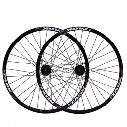 QHY Spares Cycling MTB Wheel 26 Inch Bike Wheel Set Double Wall Alloy Rim Disc Brake 7-11 Speed Sealed Hub Quick Release Tires 1.75-2.1" 32H (Color : Wheel set)