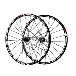 Samnuerly Spares Cycling Wheel Set, Bike Wheel 26 Inches, 27.5 Inches Peilin Before 2 After 5 Compatible with 7 / 8 / 9 / 10 / 11 / Speed Suitable for Bicycles Mountain Wheel Set (Red 26 inch)