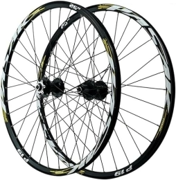 HAENJA Spares Cycling Wheels Mountain Bike Wheels 26 27.5 29 Inch Bicycle Wheels Large Hub 6 Claw Wheels 9MM Wheel Set Rims Wheelsets (Color : Gold, Size : 27.5 inch)
