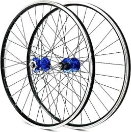 FOXZY Mountain Bike Wheel Cycling Wheels Mountain Bike Wheelset 26'' 27.5'' 29'' Rims V Disc Brake Hubs 32 Holes MTB Bicycle Quick Release Wheelset (Color : Blue, Size : 29'')